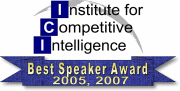 Best Speaker Award: Competitive Intelligence 2007